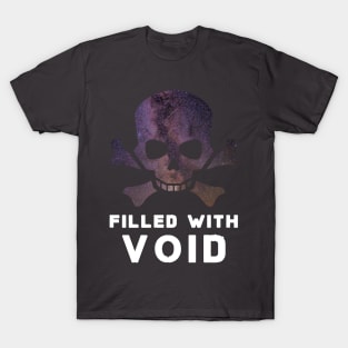 Cosmic void skull head in universe style T-Shirt